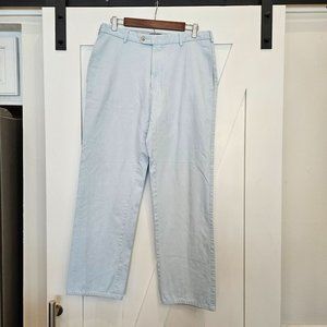 PETER Millar Men's Light Blue Pants Trousers Pima Cotton Size 33